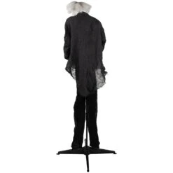 Northlight LED Lighted Animated Butler With Sound Halloween Decoration - 5.5' - Clear Lights Gray -Northlight 6918001701067275232