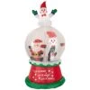 Northlight Lighted Inflatable Santa And Friends Snow Globe Outdoor Christmas Decoration - 6.75' Red -Northlight 6918029837515743904