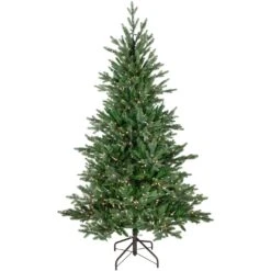 Northlight Real Touch™ Pre-Lit Medium Grande Spruce Artificial Christmas Tree - 6' - Clear Lights Green -Northlight 6918029837637378720