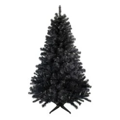 Northlight Full Colorado Spruce Artificial Halloween Tree - 6' - Black - Unlit -Northlight 6918029837839229600