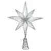 Northlight 13.75" LED Lighted B/O Silver Glittered Geometric Star Christmas Tree Topper - Warm White Lights 2 Northlight 13.75" LED Lighted B/O Silver Glittered Geometric Star Christmas Tree Topper - Warm White Lights -Northlight 6918029837933077152