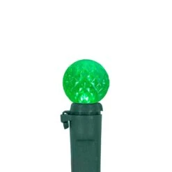 Northlight LED G12 Berry Christmas Lights - Red, Green And White -15.9' Green Wire - 50ct -Northlight 6918034826745736144