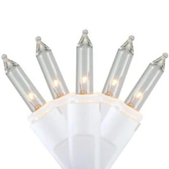Northlight Commercial Icicle Mini Christmas Lights - Clear - 18' White Wire - 300ct 12 Northlight Commercial Icicle Mini Christmas Lights - Clear - 18' White Wire - 300ct -Northlight 6918043964415034592
