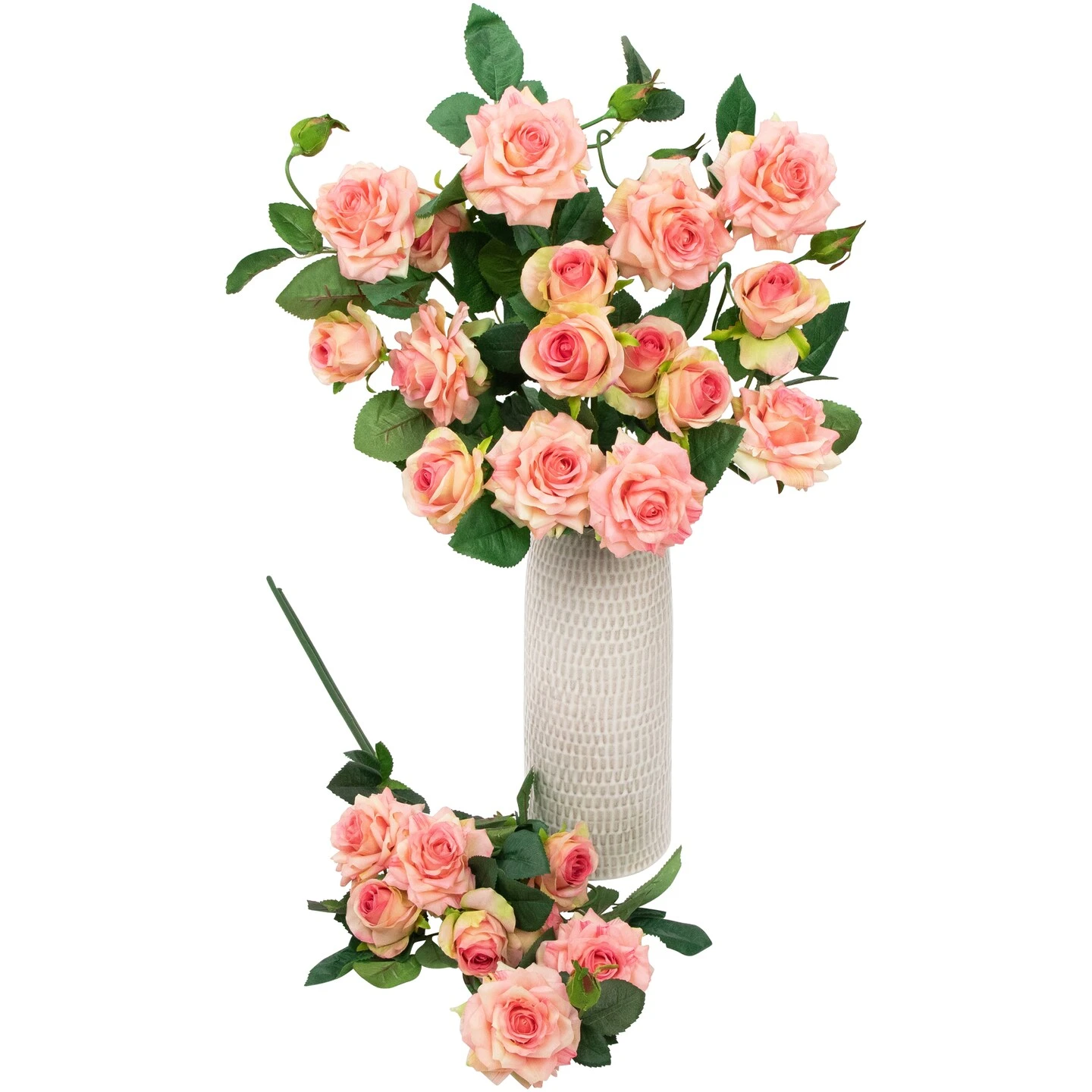 Northlight Real Touch™ Light Pink Artificial Rose Floral Sprays, Set Of 6 - 35" 6 Northlight Real Touch™ Light Pink Artificial Rose Floral Sprays, Set Of 6 - 35" - Image 4