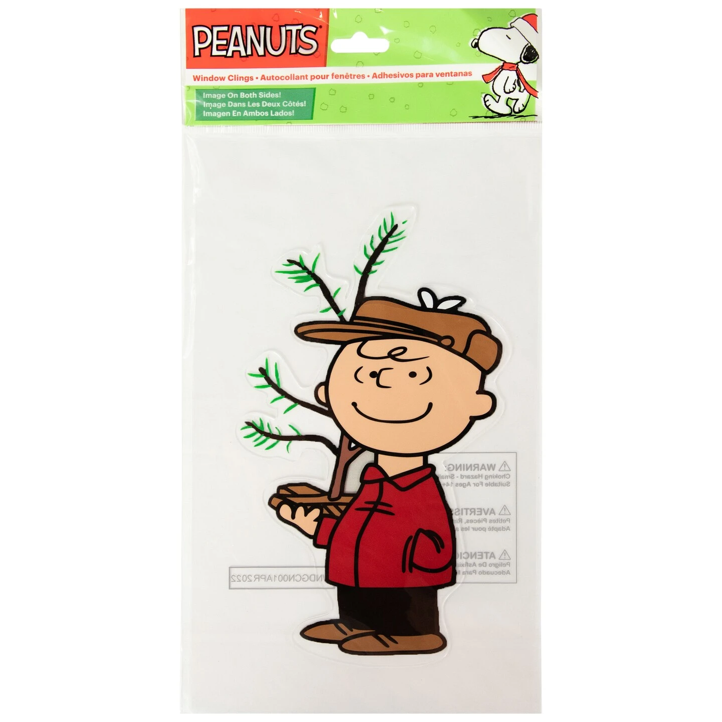 Northlight Peanuts Charlie Brown With Iconic Tree Double Sided Christmas Window Cling Decoration Red 9 Northlight Peanuts Charlie Brown With Iconic Tree Double Sided Christmas Window Cling Decoration Red - Image 7