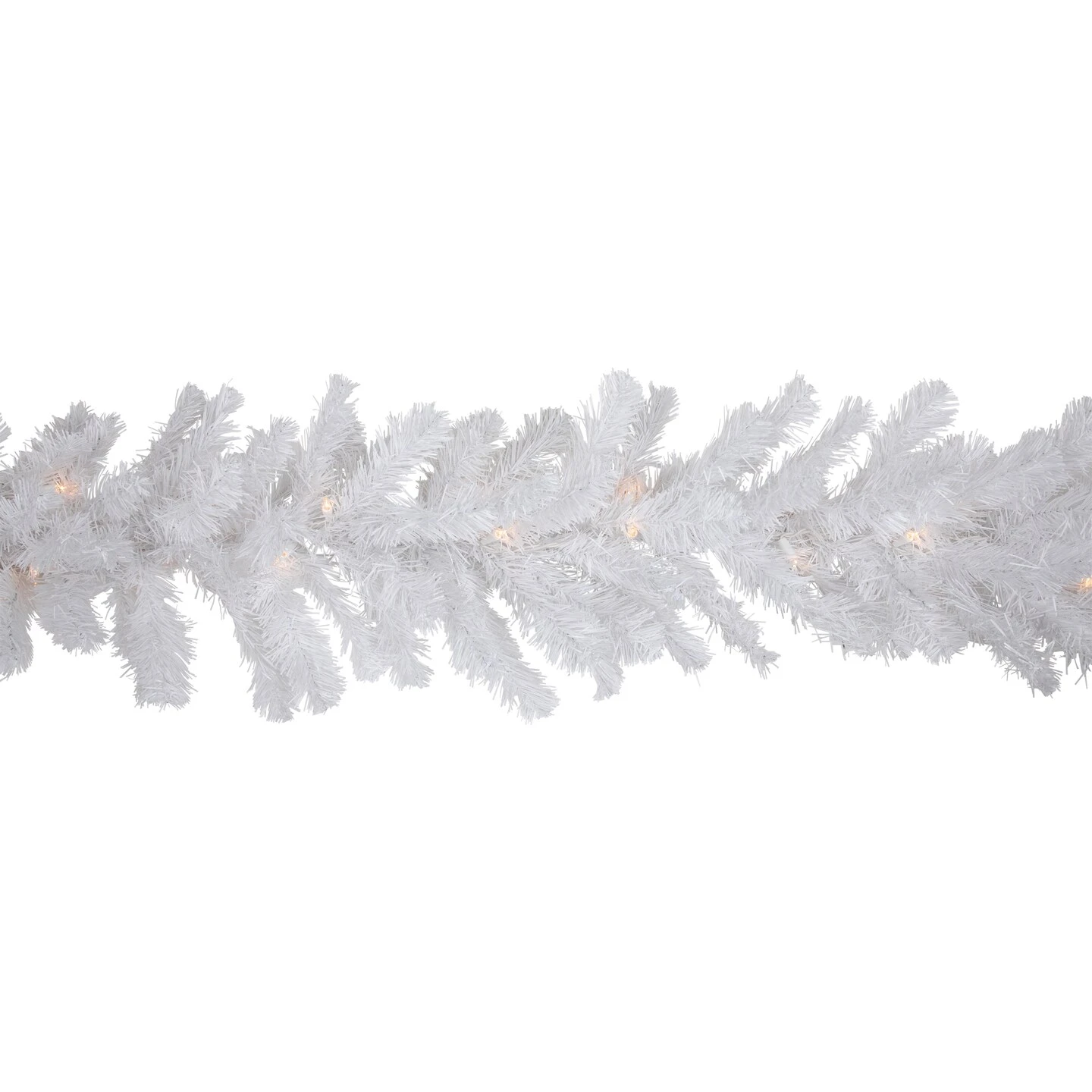 Northlight Pre-lit Snow White Artificial Christmas Garland - 9' X 12" - Clear Lights 7 Northlight Pre-lit Snow White Artificial Christmas Garland - 9' X 12" - Clear Lights - Image 5
