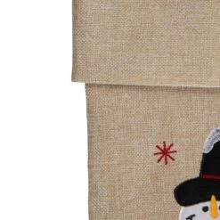Northlight 19" Burlap Standing Snowman With A Tree And Snowflakes Christmas Stocking Beige 12 Northlight 19" Burlap Standing Snowman With A Tree And Snowflakes Christmas Stocking Beige -Northlight 6918072849890428128