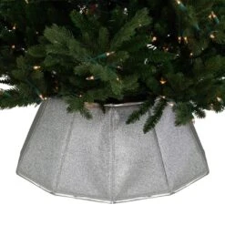 Northlight 27" Shiny Silver Fabric Hexagonal Christmas Tree Collar 15 Northlight 27" Shiny Silver Fabric Hexagonal Christmas Tree Collar -Northlight 6918078396719510240