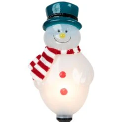 Northlight Lighted Snowmen Christmas Outdoor Pathway Markers - 16" - Set Of 3 White -Northlight 6918089970819887152