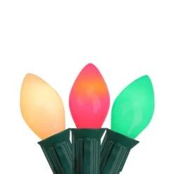 Northlight Set Of 25 Opaque Red, White And Green C7 Christmas Light Set, 24ft Green Wire 7 Northlight Set Of 25 Opaque Red, White And Green C7 Christmas Light Set, 24ft Green Wire -Northlight 8070479209871827616 2