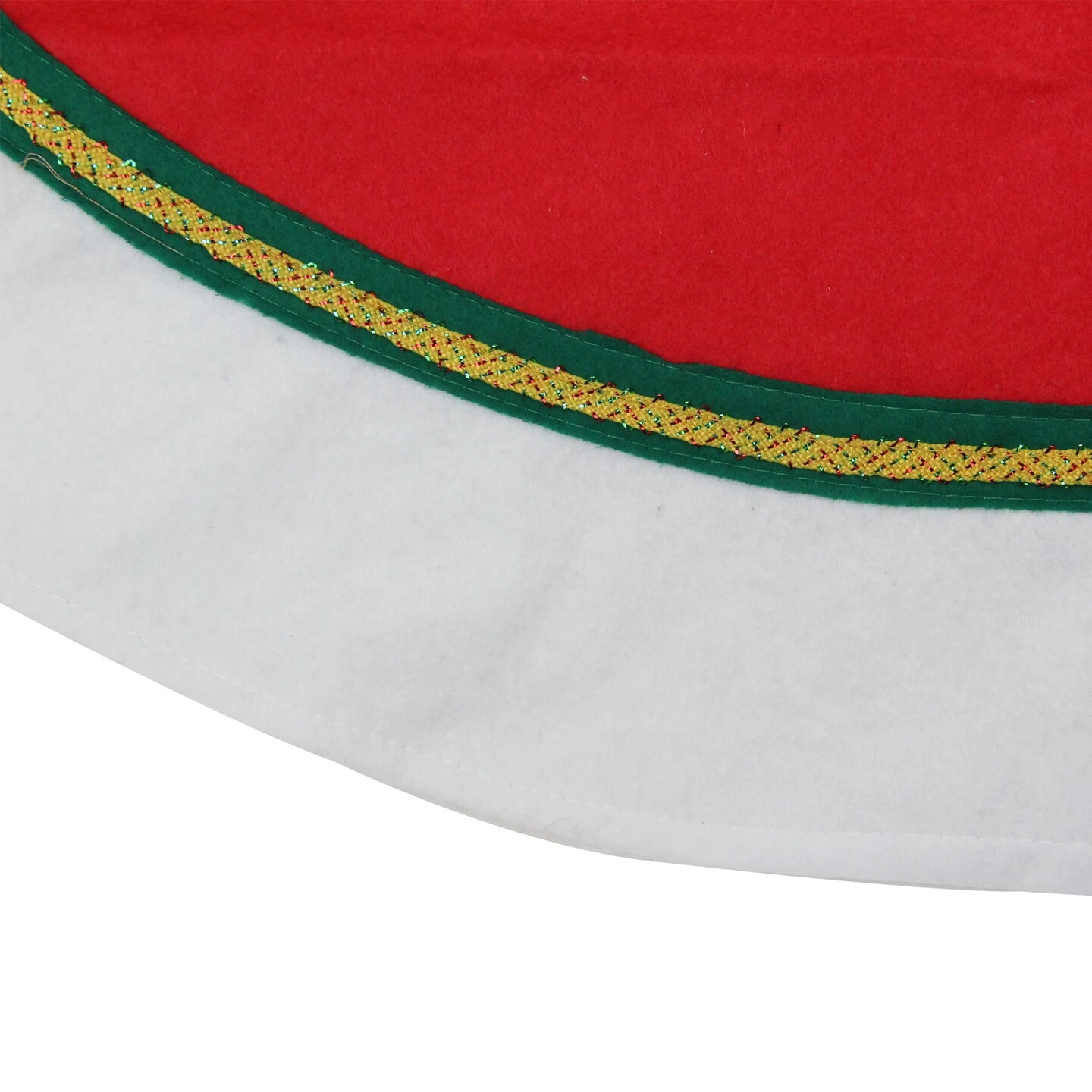 Northlight Traditional Christmas Tree Skirt With Ribbon Trim - 36" - Red And White 6 Northlight Traditional Christmas Tree Skirt With Ribbon Trim - 36" - Red And White - Image 4