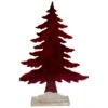 Northlight Stained Forest Tree On Washed Wood Base Christmas Decoration - 14" Red 1 Northlight Stained Forest Tree On Washed Wood Base Christmas Decoration - 14" Red -Northlight 8070830824214094496