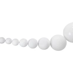 Northlight 6' White Shiny And Matte Shatterproof Ball Christmas Swag 11 Northlight 6' White Shiny And Matte Shatterproof Ball Christmas Swag -Northlight 8070951340549726880
