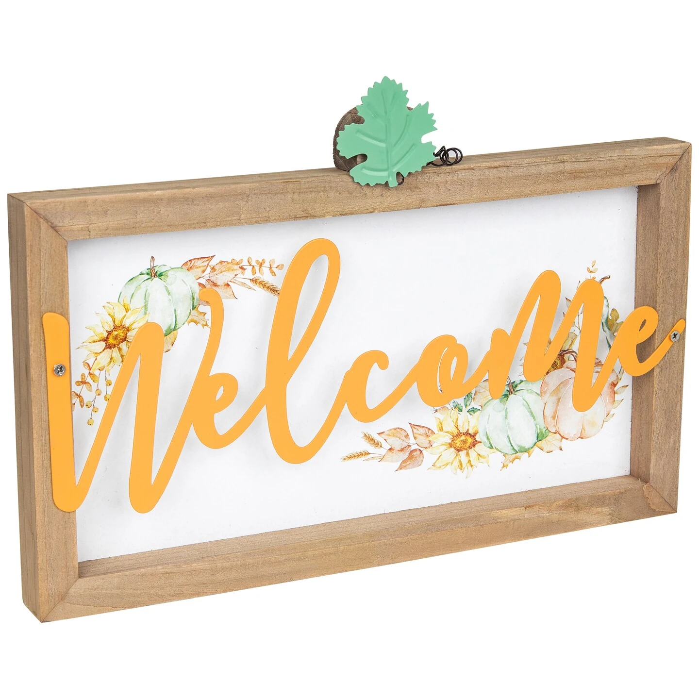 Northlight Pumpkins And Sunflowers Welcome Fall Harvest Wall Sign - 11" Beige 6 Northlight Pumpkins And Sunflowers Welcome Fall Harvest Wall Sign - 11" Beige - Image 4