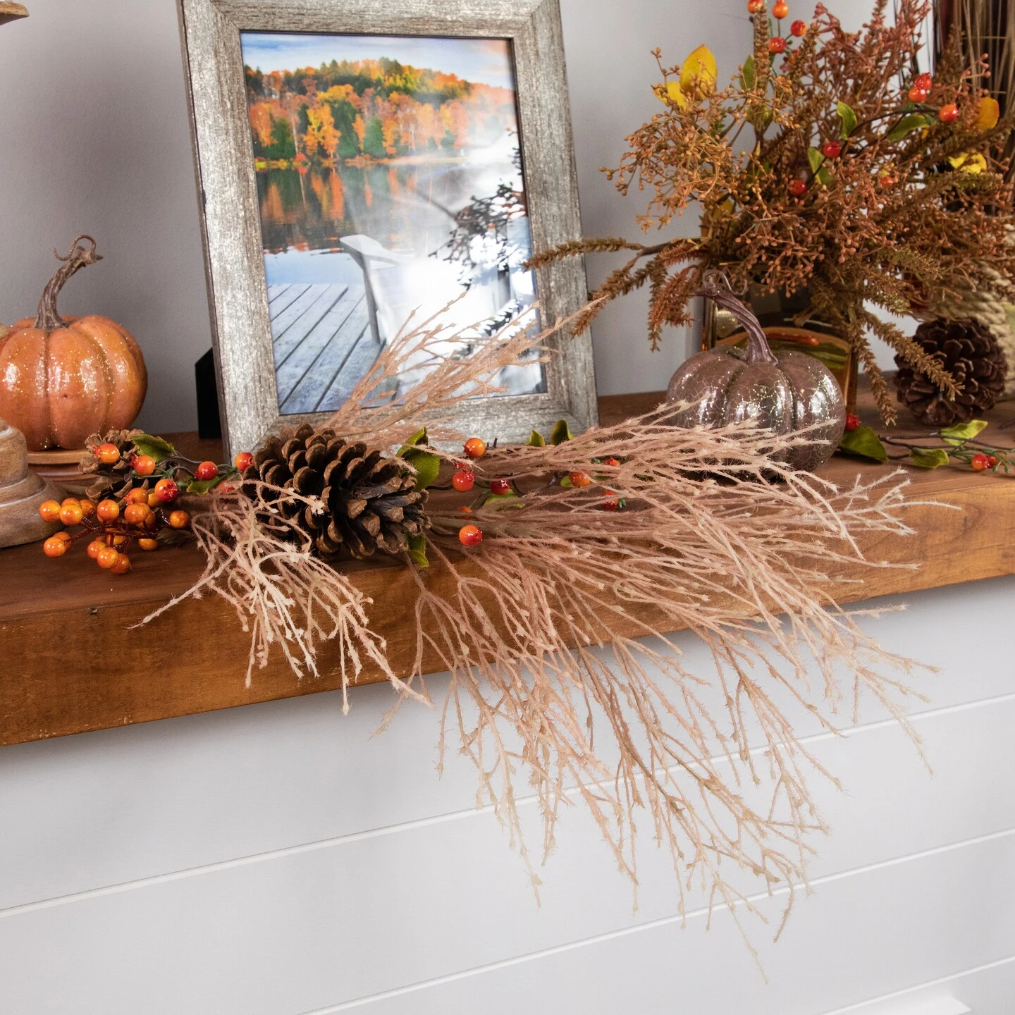 Northlight Fountain Grass Artificial Fall Harvest Spray - 35" Beige 5 Northlight Fountain Grass Artificial Fall Harvest Spray - 35" Beige - Image 3