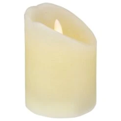 Northlight 4" Off White Flameless Battery Operated Flickering Wax LED Candle Ivory -Northlight 91513384819088