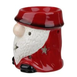 Northlight Ceramic Christmas Star Gnome Tealight Candle Holder - 4.75 - Red -Northlight 96313992107344