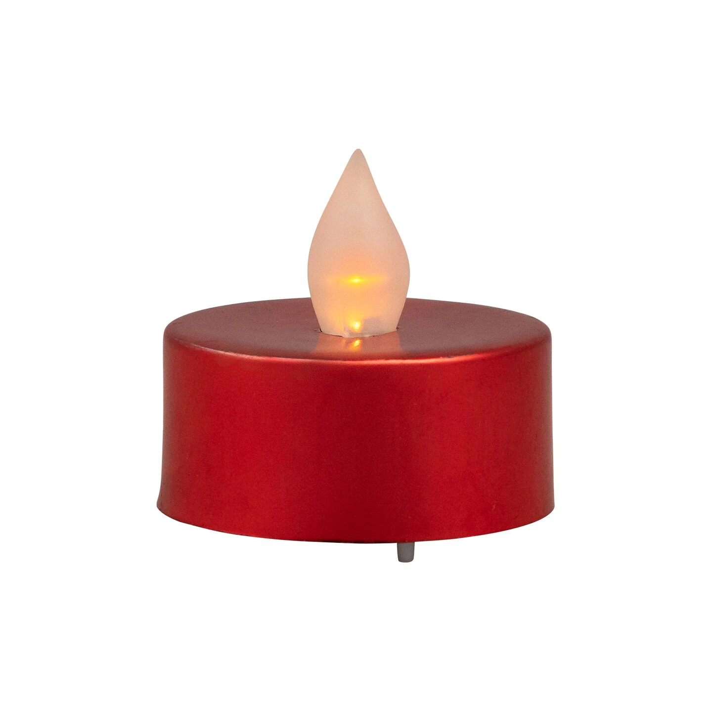 Northlight LED Flameless Flickering Tea Light Candles - Metallic Red- Set Of 4 8 Northlight LED Flameless Flickering Tea Light Candles - Metallic Red- Set Of 4 - Image 6