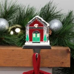 Northlight Welcome Christmas At Home House Stocking Holder - 4.5" Silver -Northlight 98568086814000 2