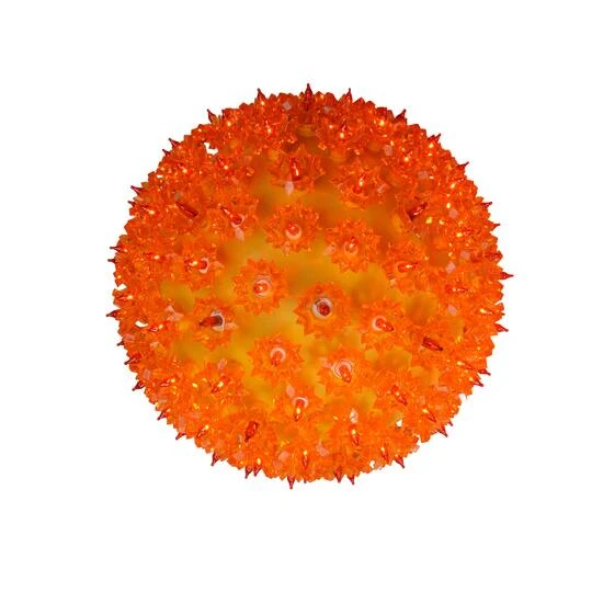 Northlight 10" Orange Lighted Twinkling Starlight Sphere Christmas Decoration 8 Northlight 10" Orange Lighted Twinkling Starlight Sphere Christmas Decoration - Image 6