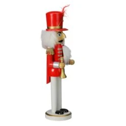 Northlight 14" Wooden Nutcracker With Horn -Northlight D046173S 12