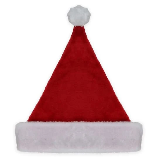 Northlight 17" Traditional Red & White Santa Hat, Adult Medium 3 Northlight 17" Traditional Red & White Santa Hat, Adult Medium