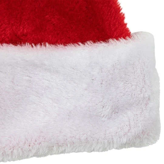 Northlight 17" Traditional Red & White Santa Hat, Adult Medium 6 Northlight 17" Traditional Red & White Santa Hat, Adult Medium - Image 4