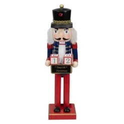 Northlight 14" Wooden Nutcracker With Christmas Countdown Sign 17 Northlight 14" Wooden Nutcracker With Christmas Countdown Sign -Northlight D046200S 11