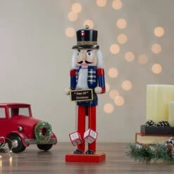 Northlight 14" Wooden Nutcracker With Christmas Countdown Sign 19 Northlight 14" Wooden Nutcracker With Christmas Countdown Sign -Northlight D046200S 13