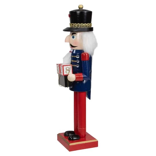 Northlight 14" Wooden Nutcracker With Christmas Countdown Sign 5 Northlight 14" Wooden Nutcracker With Christmas Countdown Sign - Image 3