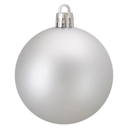 Northlight 60ct Matte Silver Splendor Shatterproof Ball Ornaments 10 Northlight 60ct Matte Silver Splendor Shatterproof Ball Ornaments - Image 8