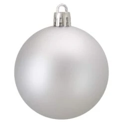 Northlight 60ct Matte Silver Splendor Shatterproof Ball Ornaments 14 Northlight 60ct Matte Silver Splendor Shatterproof Ball Ornaments -Northlight D046307S 3