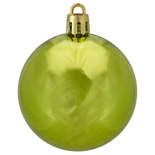 Northlight 60ct Shiny Green Kiwi Shatterproof Ball Ornaments 7 Northlight 60ct Shiny Green Kiwi Shatterproof Ball Ornaments - Image 5