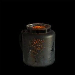 Northlight 9.5" Reindeer & Tree Silhouette Pillar Candle Holder With Handle -Northlight D046375S 14