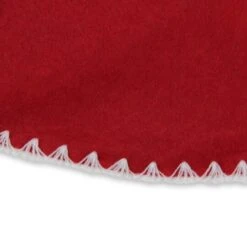 Northlight 26" Christmas Traditions Cardinal Red With White Stitching Mini Tree Skirt 10 Northlight 26" Christmas Traditions Cardinal Red With White Stitching Mini Tree Skirt -Northlight D046434S 12