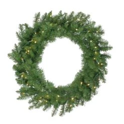 Northlight 30" Pre-Lit Buffalo Fir Artificial Wreath, Warm White LED Lights 12 Northlight 30" Pre-Lit Buffalo Fir Artificial Wreath, Warm White LED Lights -Northlight D046455S 11