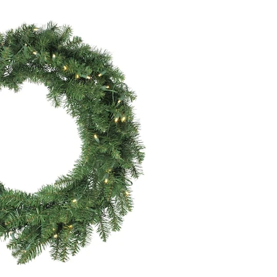 Northlight 30" Pre-Lit Buffalo Fir Artificial Wreath, Warm White LED Lights 7 Northlight 30" Pre-Lit Buffalo Fir Artificial Wreath, Warm White LED Lights - Image 5