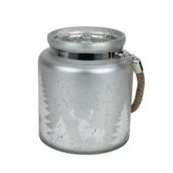 Northlight 6" Reindeer & Tree Silhouette Pillar Candle Holder With Handle -Northlight D046631S 11