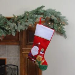 Northlight 20.5" Santa Claus, Reindeer & Glitter Presents Christmas Stocking 11 Northlight 20.5" Santa Claus, Reindeer & Glitter Presents Christmas Stocking -Northlight D046709S 12