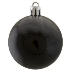 Northlight 60ct Matte Jet Black Shatterproof Ball Ornaments -Northlight D046790S 13