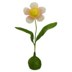 Northlight 19" Green, Yellow & Pink Spring Floral Tabletop Decoration