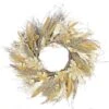 Northlight 24" Unlit Autumn Harvest Artificial Cattail & Wheat Thanksgiving Wreath 2 Northlight 24" Unlit Autumn Harvest Artificial Cattail & Wheat Thanksgiving Wreath -Northlight D204672S 1