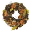 Northlight 13.25" Unlit Autumn Harvest Artificial Pine Cones & Gourds Thanksgiving Wreath 2 Northlight 13.25" Unlit Autumn Harvest Artificial Pine Cones & Gourds Thanksgiving Wreath -Northlight D204674S 1