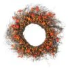 Northlight 24" Unlit Autumn Harvest Artificial Berries, Twigs & Leaves Rustic Thanksgiving Wreath 2 Northlight 24" Unlit Autumn Harvest Artificial Berries, Twigs & Leaves Rustic Thanksgiving Wreath -Northlight D204675S 1