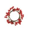 Northlight 7" Artificial Red Berries Christmas Candle Holder Ring 1 Northlight 7" Artificial Red Berries Christmas Candle Holder Ring -Northlight D204739S 1