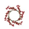 Northlight 9" Artificial Red Berries Christmas Candle Holder Ring -Northlight D204740S 1