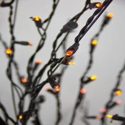 Northlight 4ft. Cascade Twig Tree Outdoor Decoration, Orange LED Lights 7 Northlight 4ft. Cascade Twig Tree Outdoor Decoration, Orange LED Lights -Northlight D204793S 2