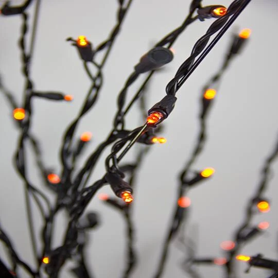 Northlight 4ft. Cascade Twig Tree Outdoor Decoration, Orange LED Lights 5 Northlight 4ft. Cascade Twig Tree Outdoor Decoration, Orange LED Lights - Image 3