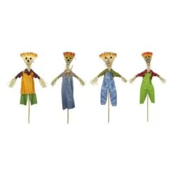 Northlight 6ft. Broom Head Scarecrow Autumn Halloween Decorations, 12 Pack 5 Northlight 6ft. Broom Head Scarecrow Autumn Halloween Decorations, 12 Pack -Northlight D204844S 1 1