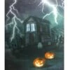 Northlight Haunted House With Jack-O'-Lanterns LED Canvas Wall Art